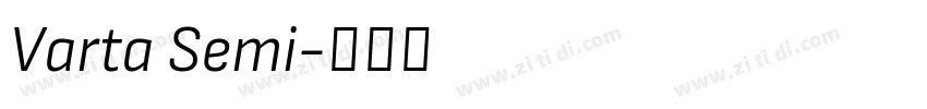 Varta Semi字体转换